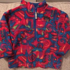 LLBean unisex half-zip fleece